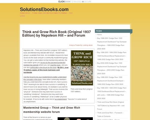 Analyze People By Looking e-book – SolutionsEbooks.com – Resource for Dodge Ram Dash Parts and Other Various Solutions